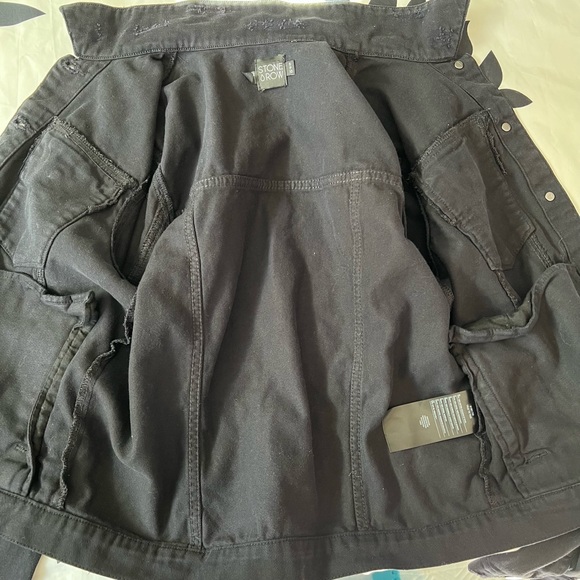 Stone Row Vol Stone Black Denim Jacket - Picture 7 of 10